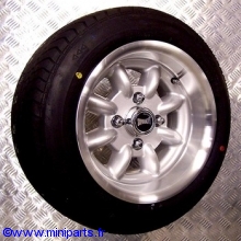 Pack 4 jantes pneus 6'' par 12'' Silver SUPERLIGHT Austin Mini