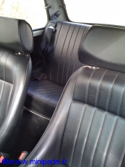 Housse arrière pour intérieur cobra noir Austin Mini
